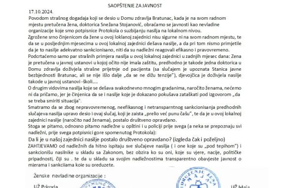 saopstenje