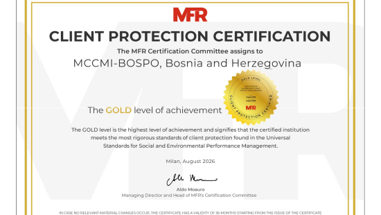 MFR certifikat - MKD MI-BOSPO